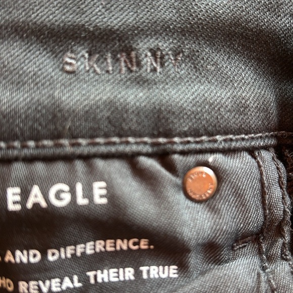 American Eagle Men’s Next Level Flex Black Denim Skinny Jeans Stretchy - Picture 8 of 9